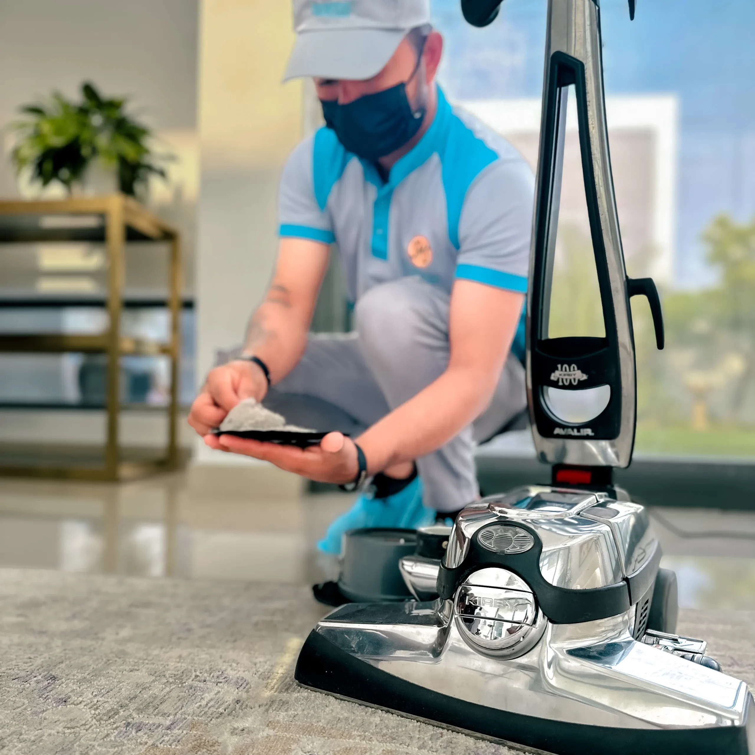 Professional carpet cleaning by SMS crew