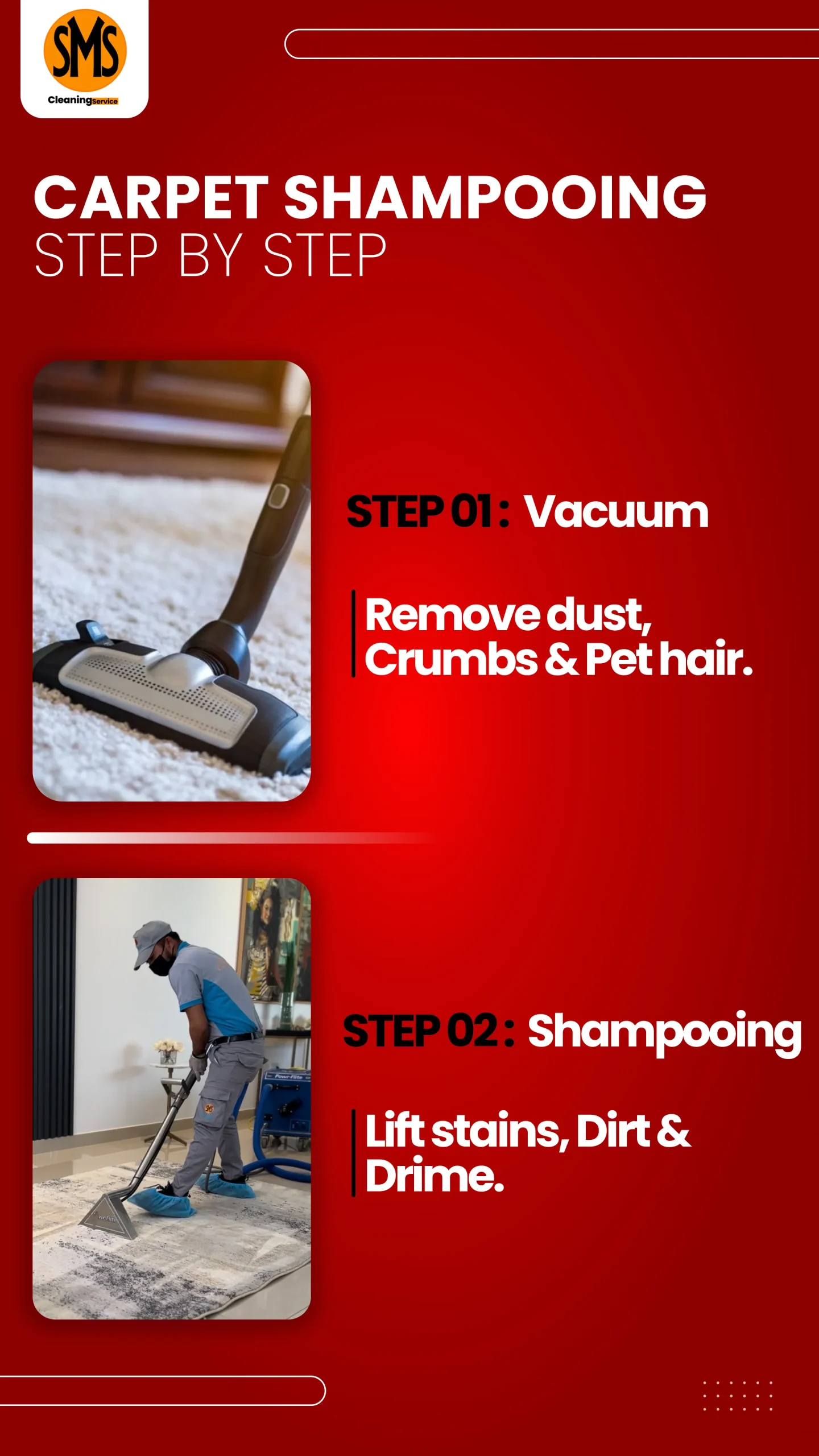 carpet cleaning process - step2