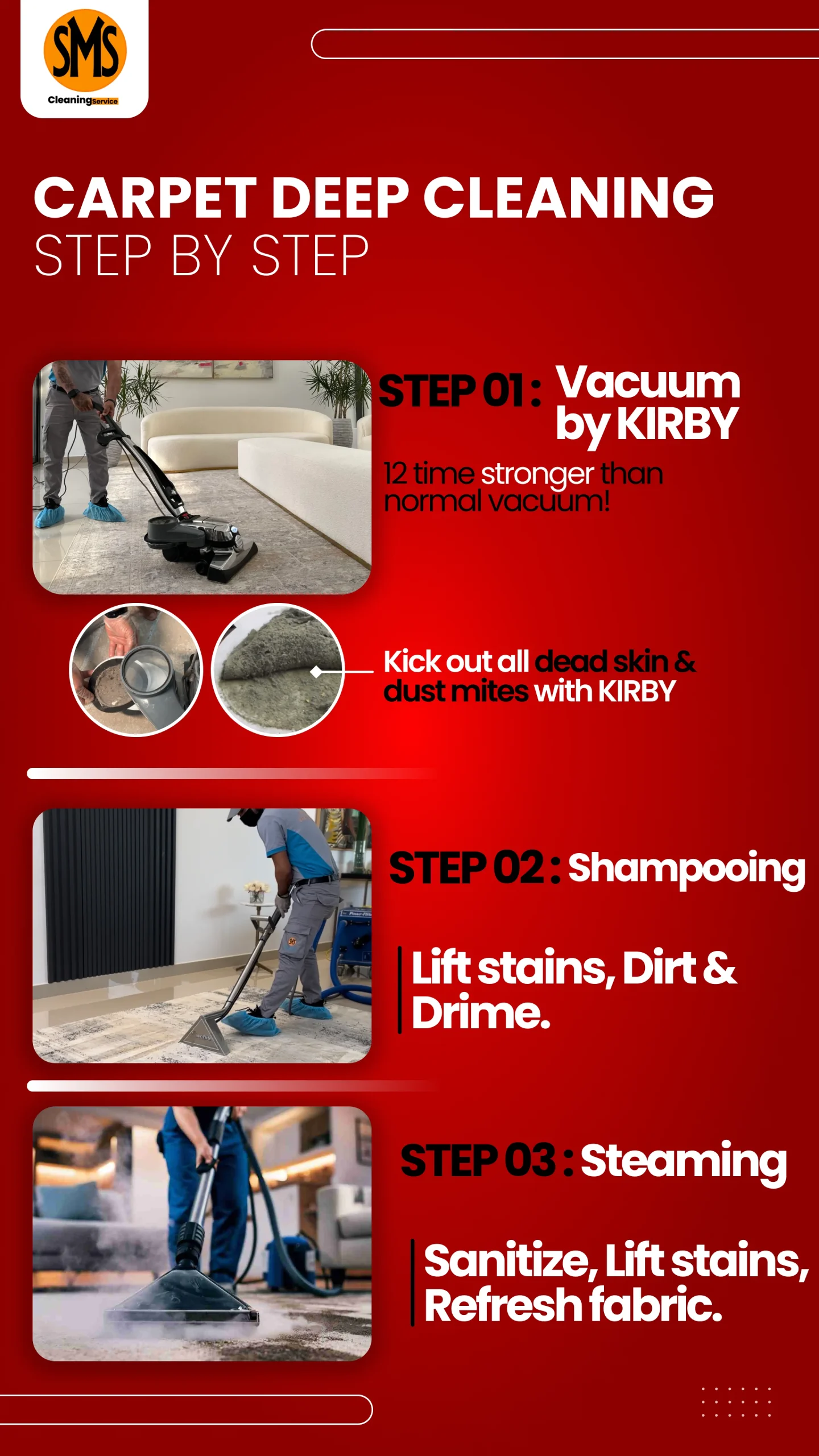 carpet cleaning process - step3