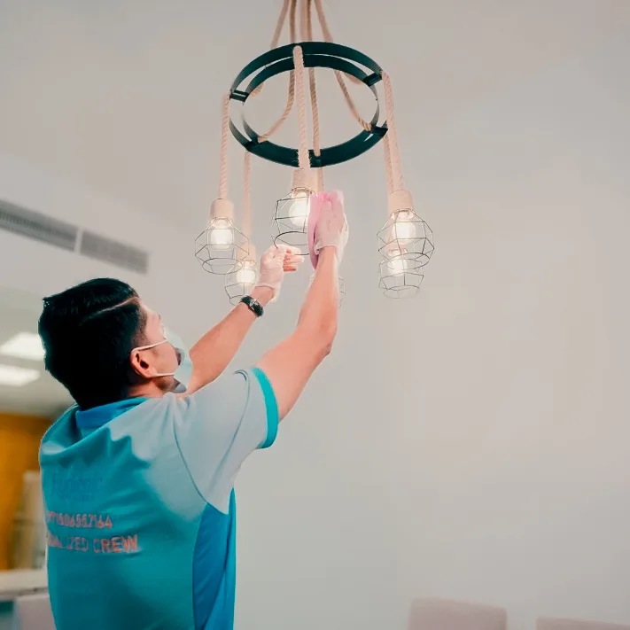 Professional deep cleaning service by SMS