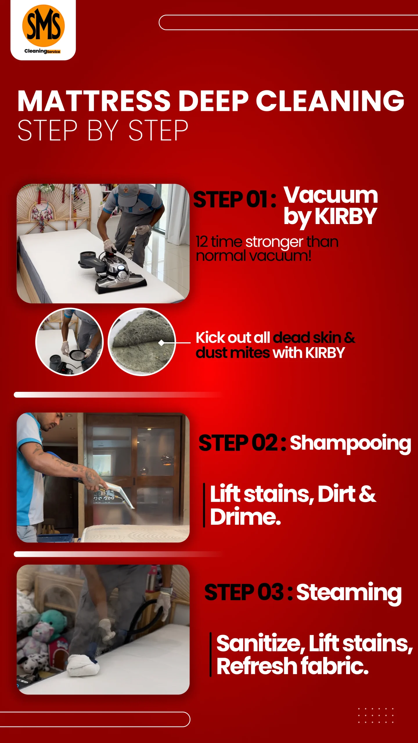 mattress cleaning process - deep