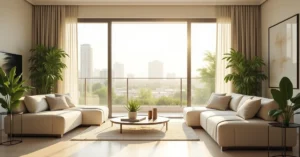 Allergen-free home cleaning protocol in a Dubai bedroom showing mattress and AC duct treatment