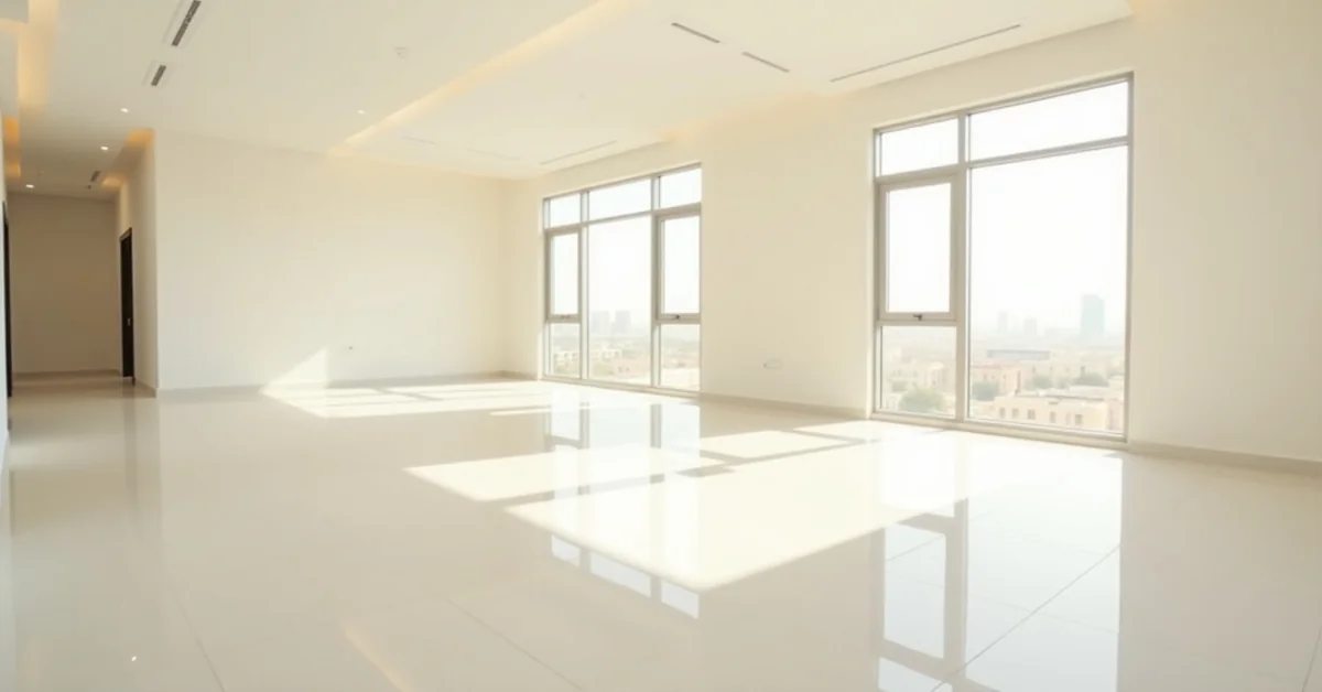 Empty Dubai apartment freshly cleaned and ready for move-in